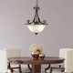 Pendant Light Bronze Frosted Glass 3 Light 41cm E27 60W Pendant Light Bronze Frosted Glass 3 Light 41cm E27 60W